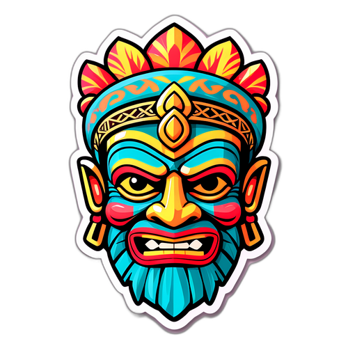 Autocollant Tiki Ghosn - Fusion culturelle moderne