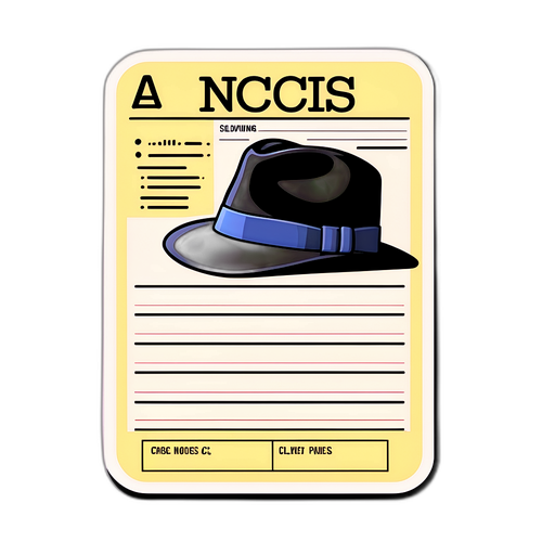 Clever NCIS-themed Detective Notebook Sticker