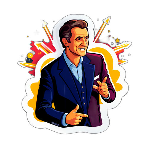 Αυτοκόλλητο Οικονομόπουλου σε Παράσταση