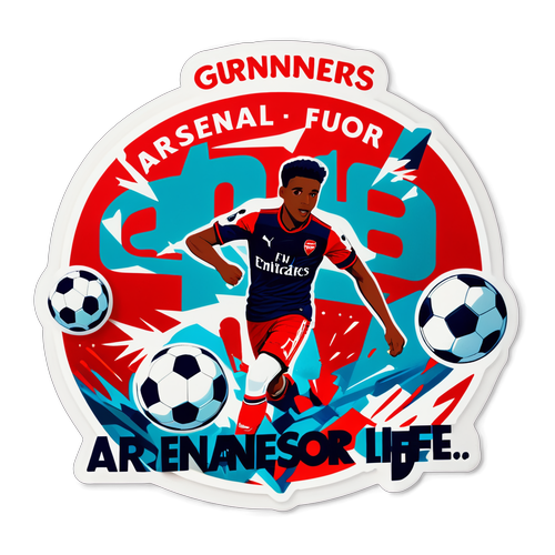 Arsenal-jersey "Gunners for Life" -tarra