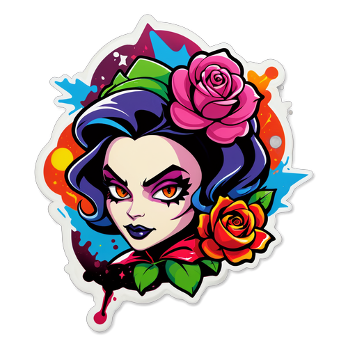 Adesivo Colorato per Rose Villain