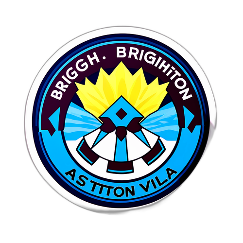 Brighton-Aston Villa Rajongói Matchező Matrica