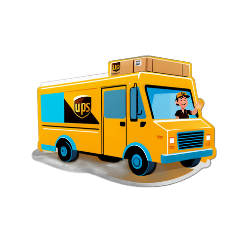 UPS Truck na May Delivery