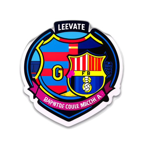레바테 vs 바르셀로나 경기를 위한 특별한 응원 메세지 스티커