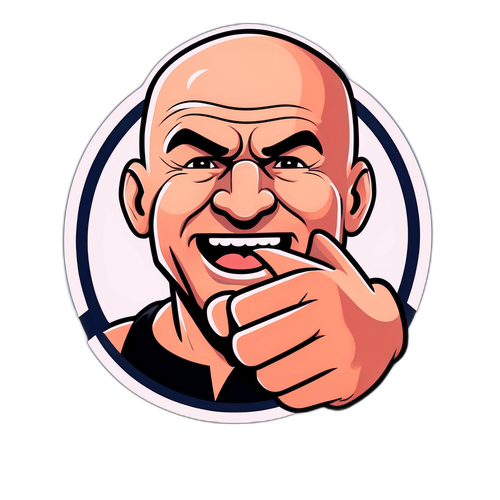 Karikatyyri Dana White Thumbs Up