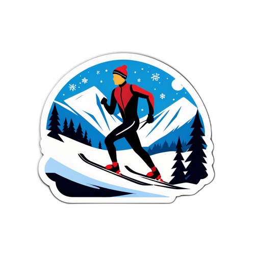 Johannes Høsflot Klæbo i vinterlandskap