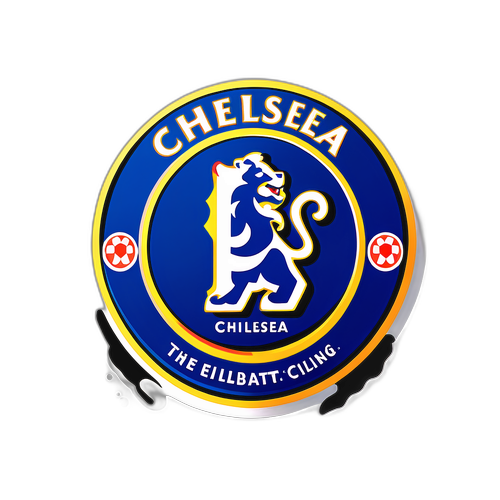 Grafitti stylizované samolepky s logem Chelsea