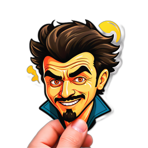 Humorous Sticker of Vitaly Zdorovetskiy
