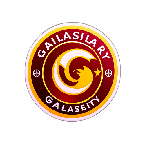 Galatasaray Logo Sticker med Lys og Glimmer