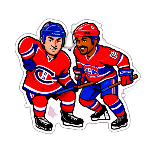 Capitals vs. Canadiens Mascots Duel Sticker
