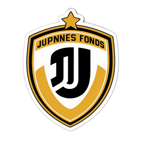 Insigna Juventus cu fotbal și trofeu