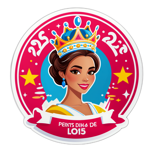 Autocollant couronne régionale Miss Pays de la Loire 2025