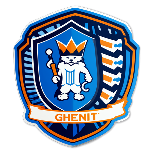 AA Gent Sticker: Betreed de Passie van Ghent met Onze Trots!