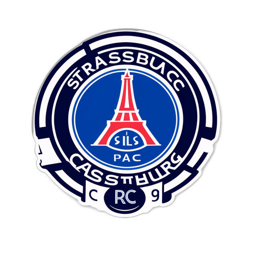 Návrh na samolepku RC Strasbourg – PSG