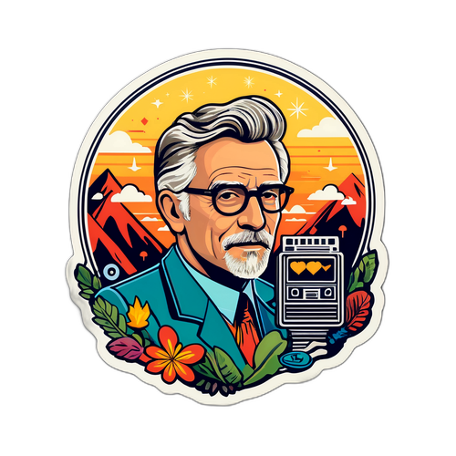 Étiquette en hommage à Richard Bohringer