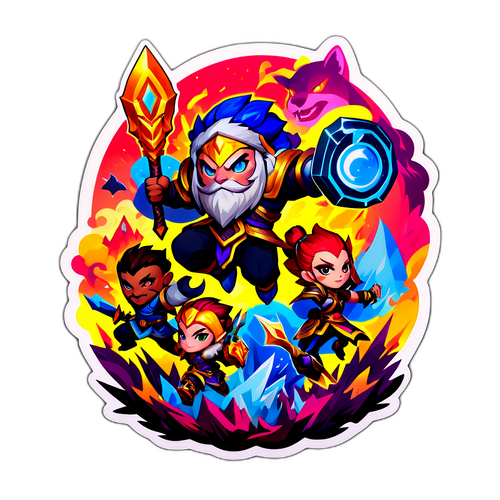 Sticker Colorat Inspirat de League of Legends