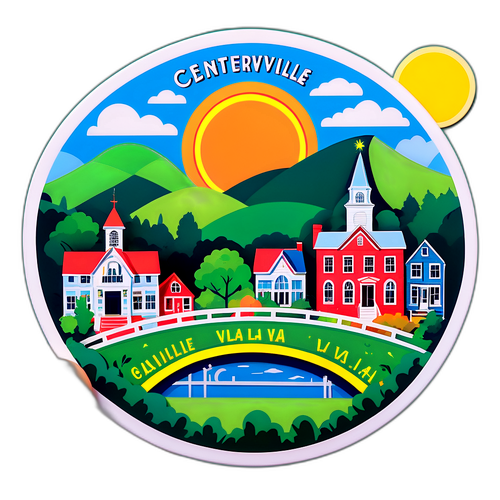 Whimsical Centerville, VA Illustration
