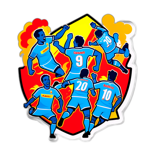 Σχεδίαση Αυτοκόλλητου με Ανταγωνιζόμενες Ομάδες Μαρσέιγ και Λενς