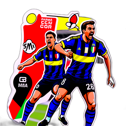 Stickere dinamice vibrante: meciul Parma vs Milan