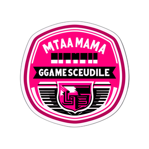 Sticker Jadwal Pertandingan Inter Miami