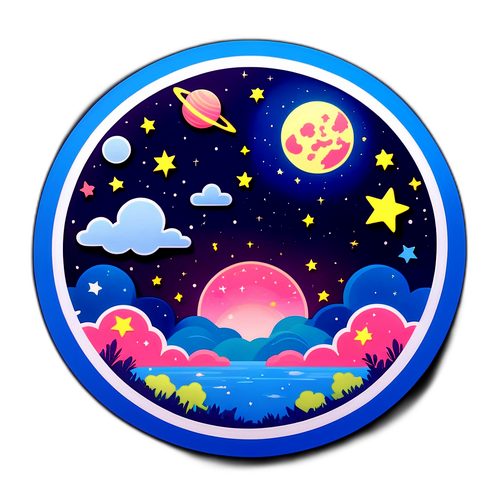 七夕浪漫星空貼紙