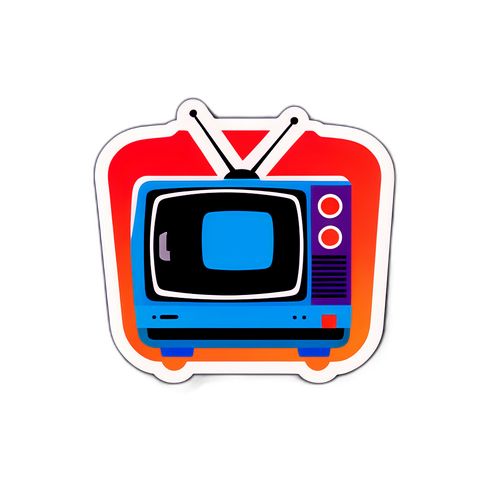 DR TV Logo Sticker
