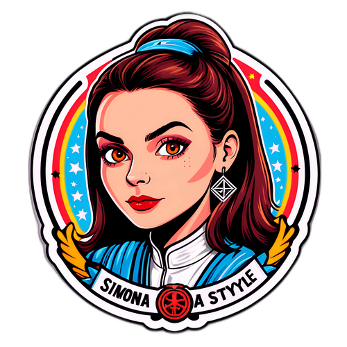 Nálepka s motivem kultovního seriálu "Nikdy nezapomeň na svůj styl!"