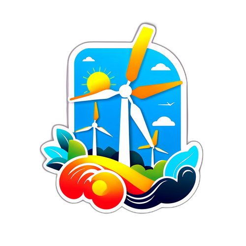 台電能源轉型主題貼紙