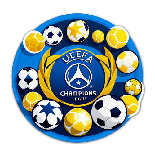 Στιγμιότυπο UEFA Champions League με μπάσκετ και ποδόσφαιρα