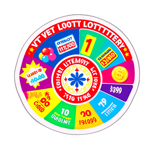 Sticker Vietlott xổ số với giải thưởng lớn
