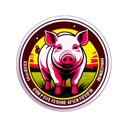 非洲豬瘟預防資訊貼紙