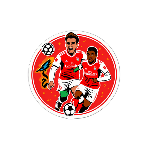 Stiker Bola Sepak: Aksi Menarik Benfica vs Arsenal