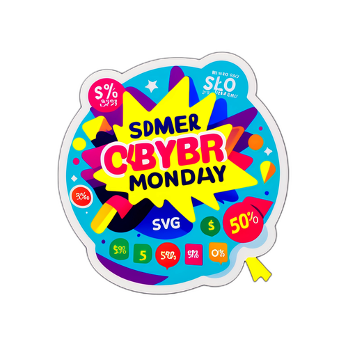 Cyber Monday Korting Stickers