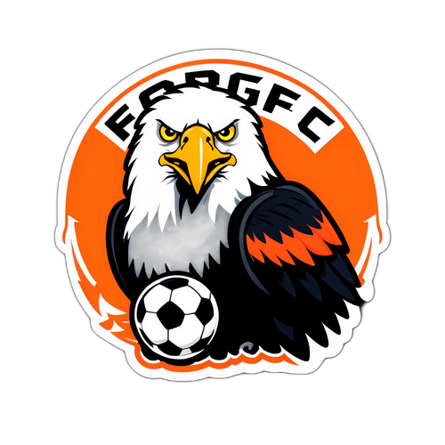 Stiker Forge FC dengan Elang yang Berani
