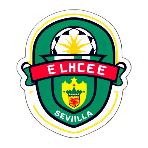 Reka Bentuk Sticker Minimalis untuk Pertandingan Elche vs Sevilla