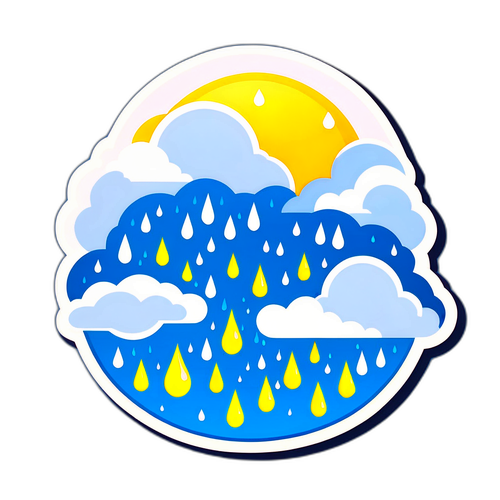 陽光與降雨的天氣圖案