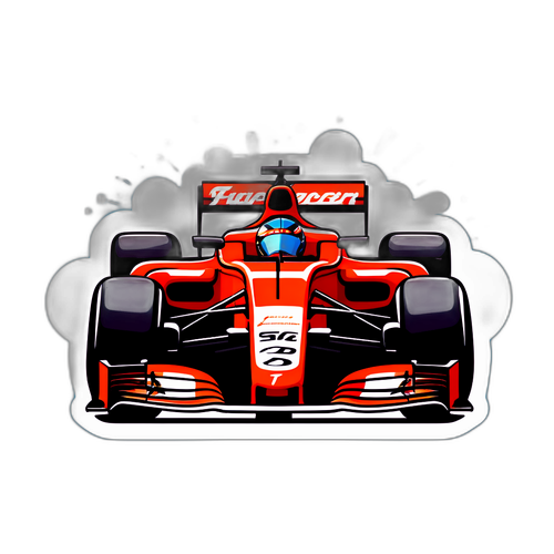 F1 레이서 스티커 디자인