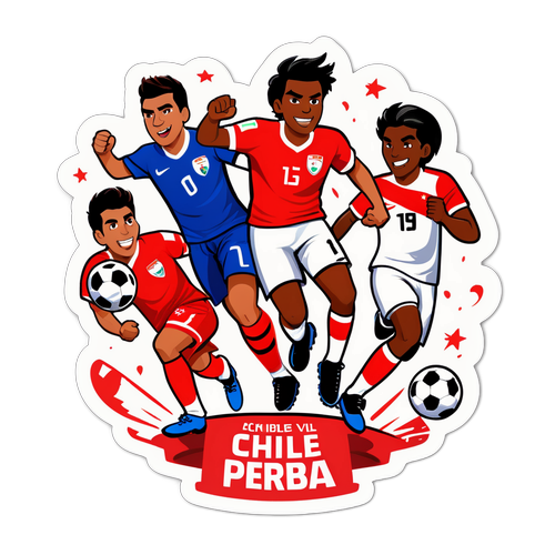 Stiker Pertandingan Chile vs Peru