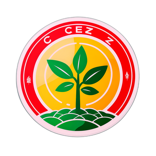 Design samolepky s logem ČEZ a symboly obnovitelné energie