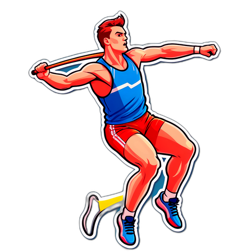 Athlete Pauli Nevala keihäänheitossa