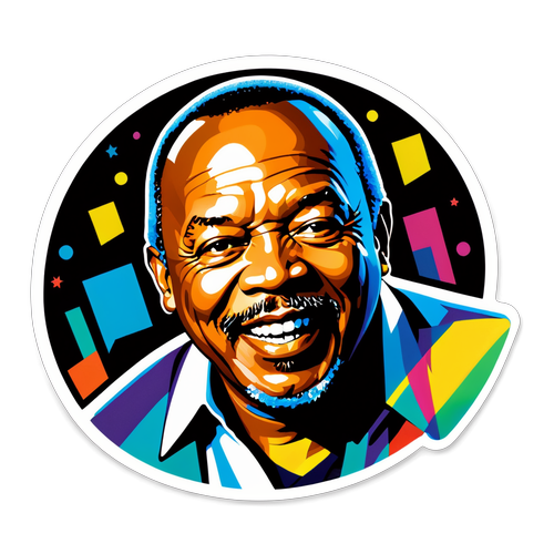 Lenda da Música: Quincy Jones em Cores Vibrantes