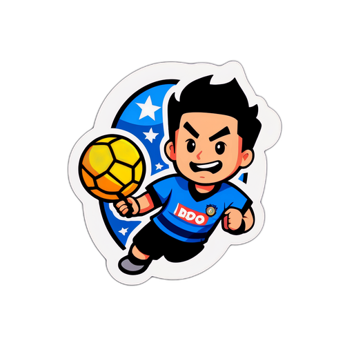 สติ๊กเกอร์ศิลปะสำหรับเกม Inter vs Bodo Glimt ในธีมผจญภัย