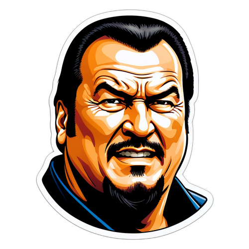 Hauska karikatyyri Steven Seagalista