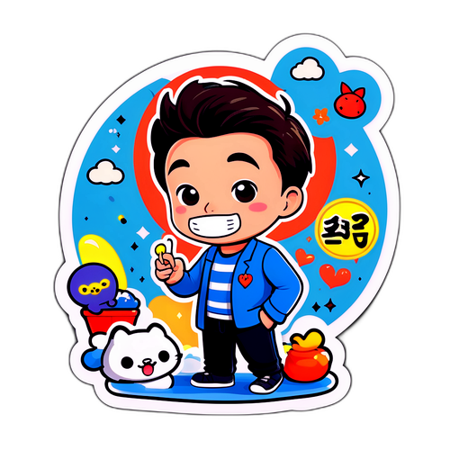 黃穎月主題可愛漫畫風格貼紙