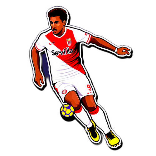 Jucător din Sevilla în acțiune