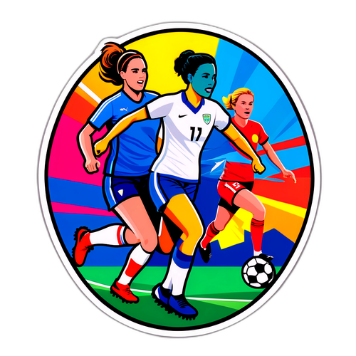 Stiker Bertemakan Sukan - Momen Ikonik Bola Sepak Wanita