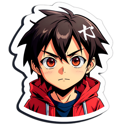 アニメスタイルのキャラクターステッカー - トオル・タマガワ