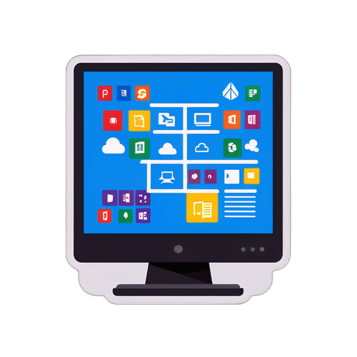 Windows 10 Arayüzü Sticker'ı