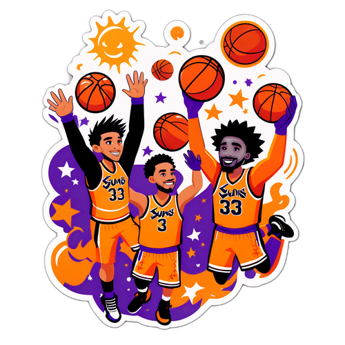 Sticker ng Crossover ng Wizards at Suns Players