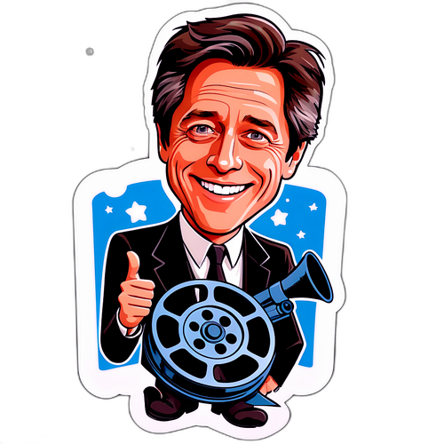 En charmerende tegneserie af Hugh Grant